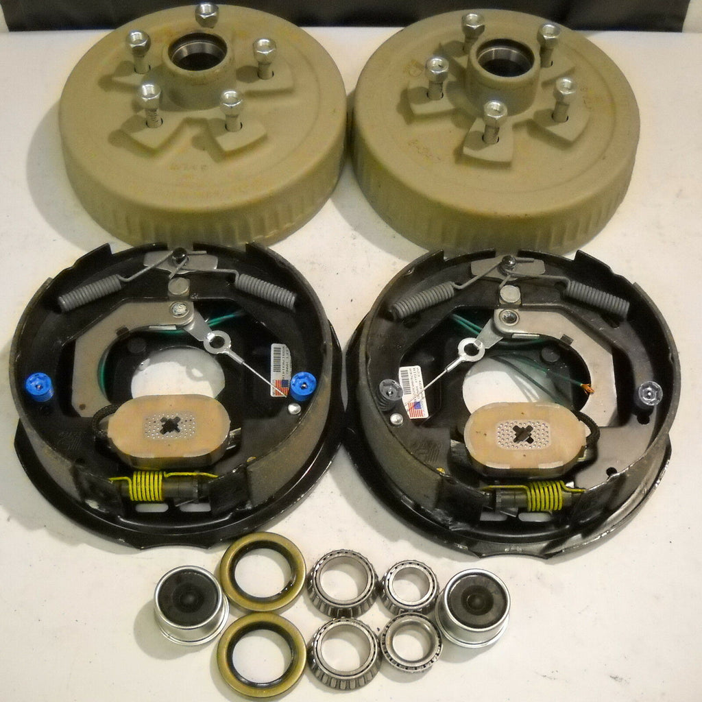 Add Brakes Basic Dexter 5 x 4.75 3500# Drums Dexter 10" Never Adjust Backing (945475-B-FSA-DEX)