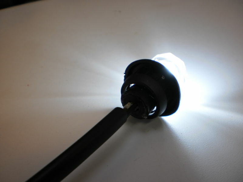 3/4" Marker Light Single White Diode LED Truck Trailer RV 55WC Hot Spot (J-55-C)