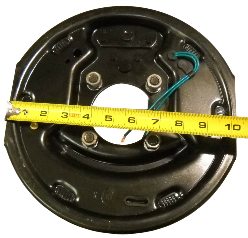 4 - (2 Pair) 10" x 2.25" Complete Electric Trailer Brake Backing Plates 3500 Axle (10RVEB-2P)