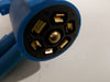 Arctic Blue 7 Way Trailer RV Cord Cold Weather Wire Double Connector Plug 6ft (J-7067-WH)
