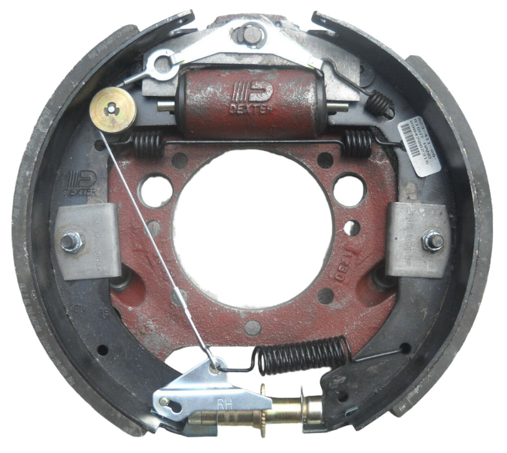 12-1/4 x 3-3/8" Dexter Pair Hydraulic Brake Backing Plate Trailer 10000 10K Axle (23-410-411)