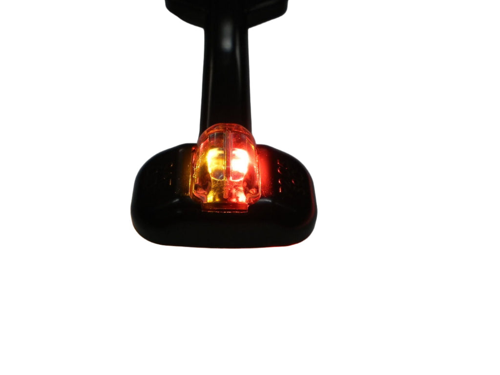 Tecniq Red/Amber Trailer Fender marker light black case LED clearance USA (S90-0000-B-L1)