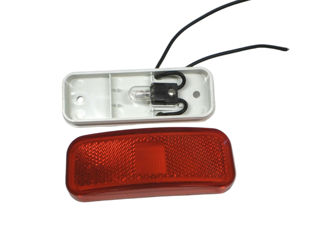1.5"x4" Red Incandesant Clearance Marker Side Light Optronics RV Trailer Camper (MC-44RB)