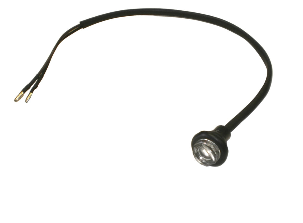 3/4" Marker Light Single White Diode LED Truck Trailer RV 55WC Hot Spot (J-55-C)