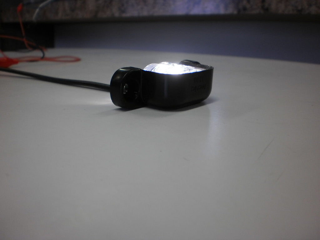 TecNiq LED License Plate Light Black Camper Trailer Map Step Short L11 USA (L11-WB00-1)