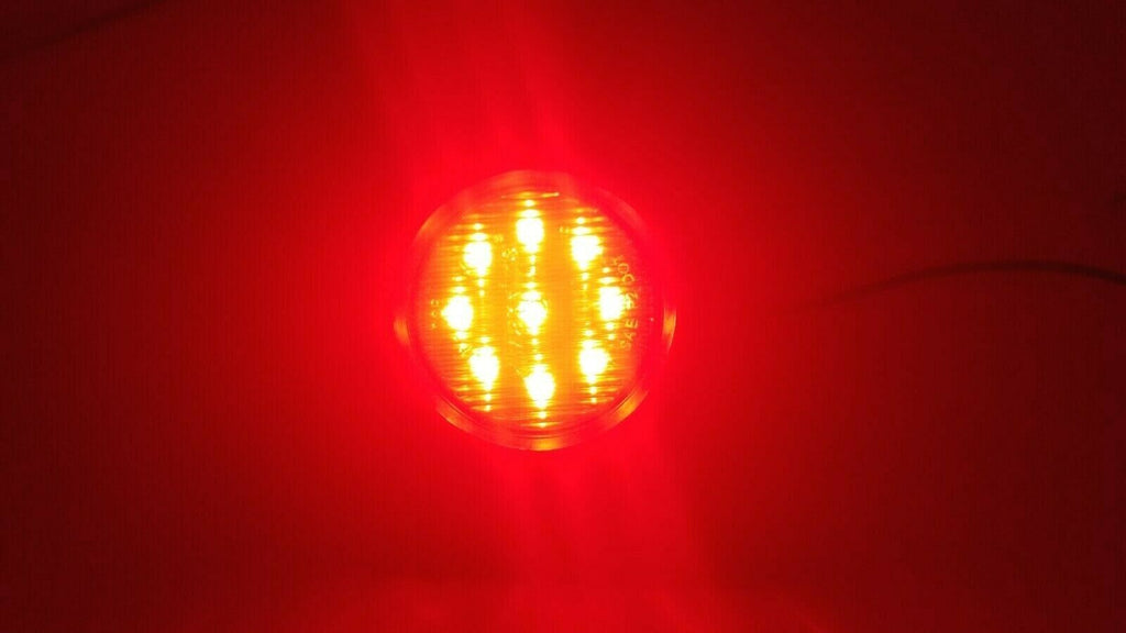 Maxxima 2" Red LED Marker Clearance Light Kit w/Plug & Grommet Trailer RV (M09100R-KIT)