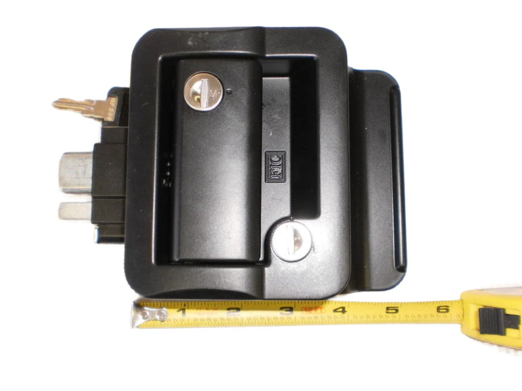 Replacement Travel Trailer RV Camper Door Paddle Latch Handle Flush Lock Black fits Fastec  (TTL-43610-2006)