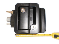Replacement Travel Trailer RV Camper Door Paddle Latch Handle Flush Lock Black fits Fastec  (TTL-43610-2006)