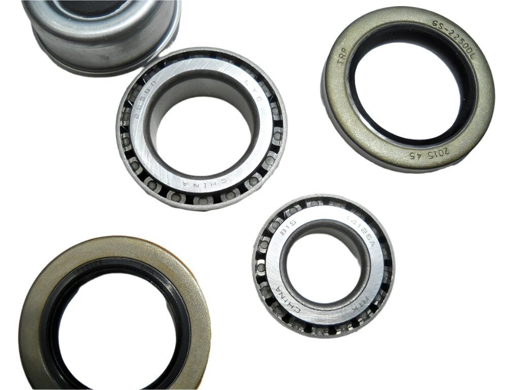 Replace Left Trailer Brake Dexter 8x6.5 Drums 9/16 Nuts 7000# 12" Backing Plate (821913-B-DEX-L)