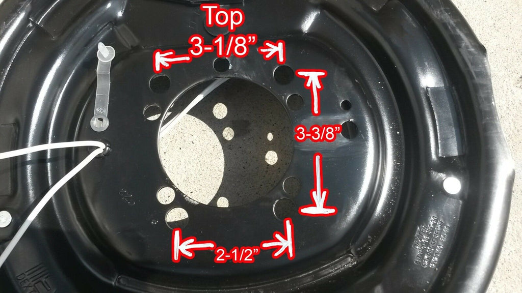 Dexter Pair 12x2, 9 hole (4 hole AND 5 hole) Backing Plate Trailer Axle Brake (23-105-09+23-106-09)