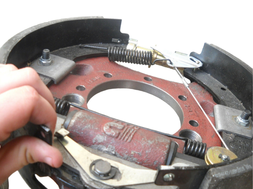 12-1/4 x 3-3/8" Dexter Pair Hydraulic Brake Backing Plate Trailer 10000 10K Axle (23-410-411)