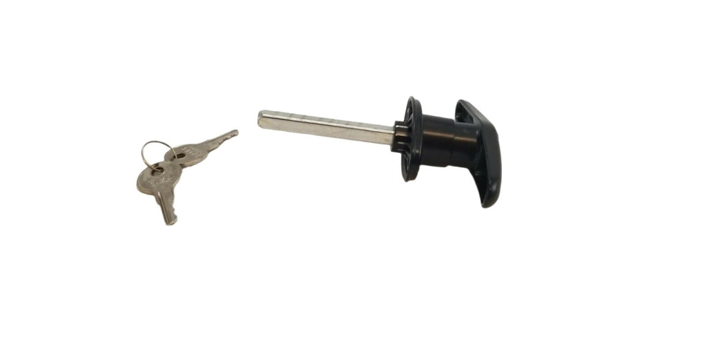 Bauer Rivet Mount Clockwise Locking T Handle 1 3/4" Shaft T-303 Trailer Hatch (HT303B)