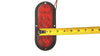 2 TWO - 6” Oval Red Flange Surface Mount Stop Turn Tail 10 LED  Trailer Light (J-66-FR-LOTOF2)