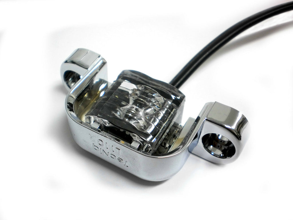 TecNiq LED License Plate Light Chrome Camper Trailer Map Step Short L11 USA (L11-WC00-1)