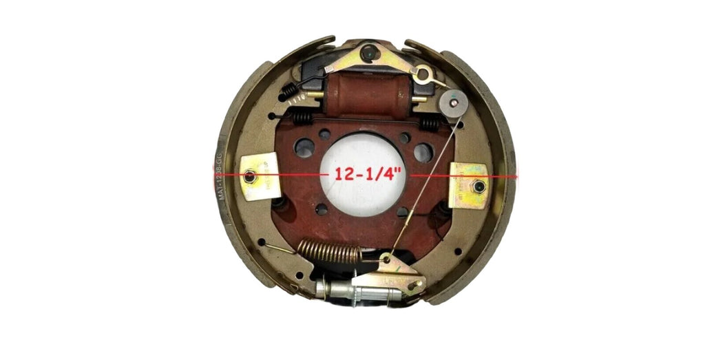 PAIR 12-1/4 x 3-3/8 Hydraulic 8K Backing Plate Trailer 4 Bolt 23-402 (77-1208H-1P)