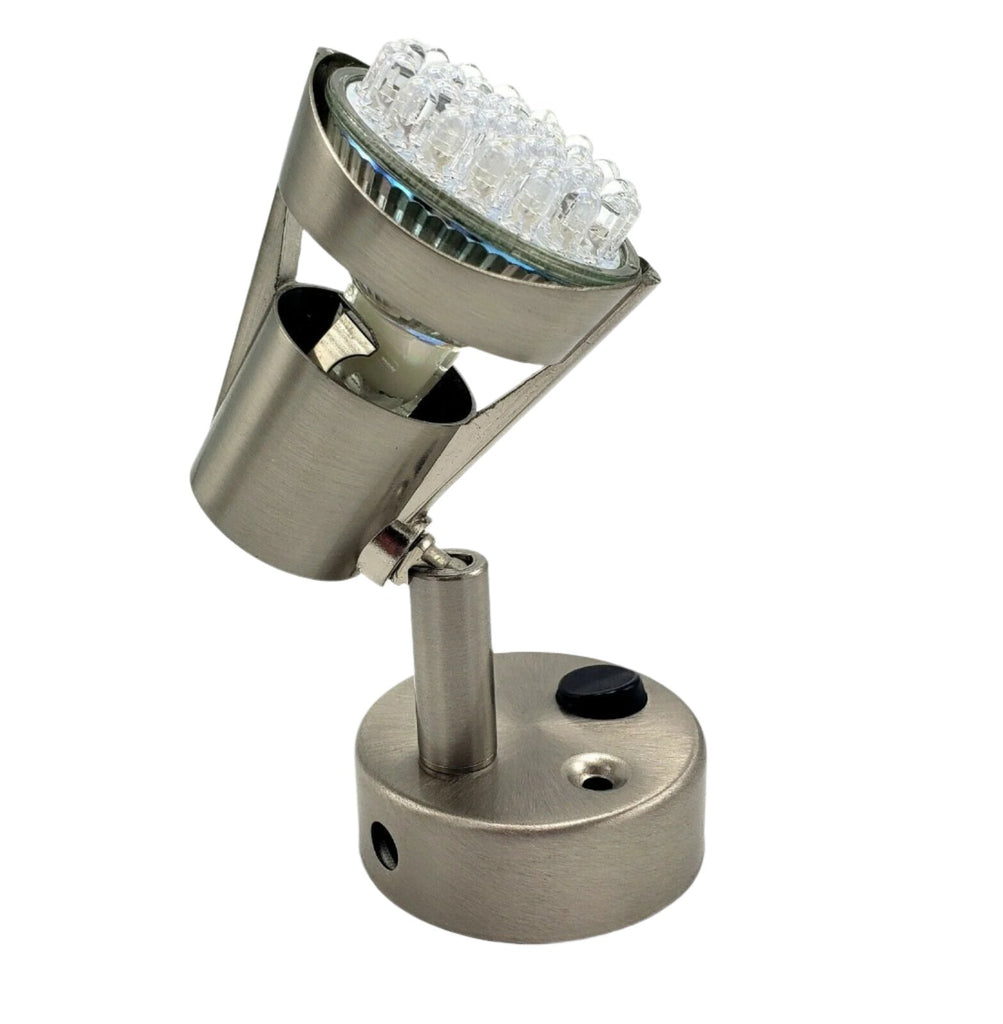 LED Hardwire Reading Light with Satin Chrome Finish RV Camper Desk L26-0068 (L26-0068)