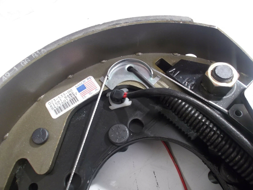 Pair 12" x 3-3/8" Electric Brake 8000# Backing Plate Trailer Axle ALKO 363601 8K (363602-KIT)