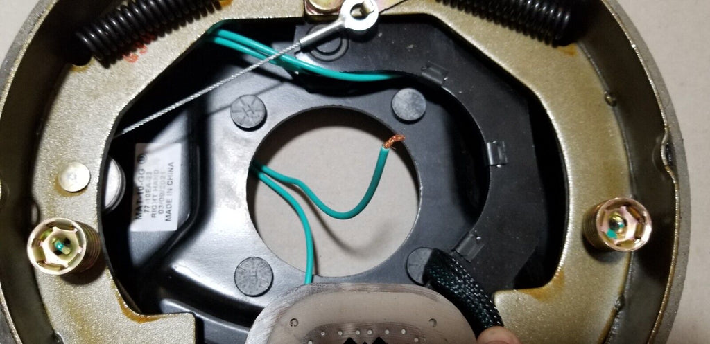 Right Trailer Backing Plate Brake Electric 10" Fits Dexter Nev-R-Adjust 3500 Self (BK-10E-02SA)