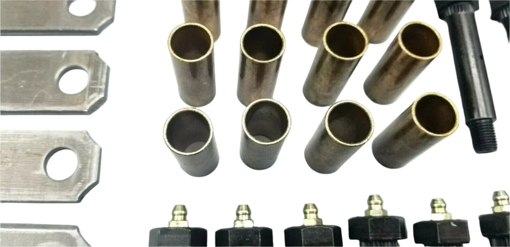 Greaseable Tri Axle Suspension Hanger Rebuild Kit EQ-310 Trailer Spring 3.125" Shackles (SHK-3A-WB-TE-3.125-BB)