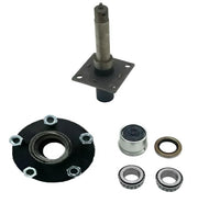 Pair - Stub End Replace Idler Axle Kit 5x4.5 Hub 2000# BT16 Spindle (BYOAK-5X45BT16-DNUFB-KITX2)
