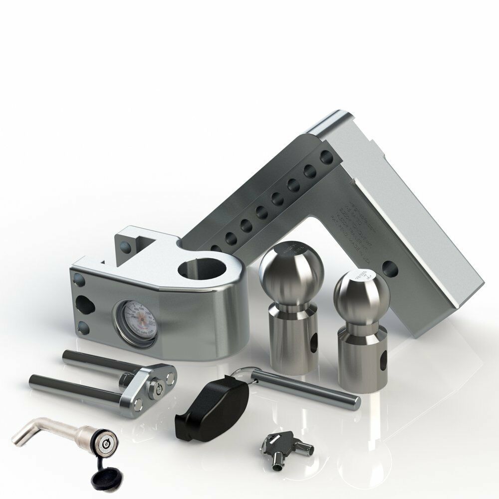 Weigh Safe 2.5" Locking Hitch Pin & Ball Keyed Alike Mount 6" Drop 14.5k Rated (WS6-2.5-KA)