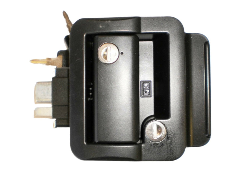 Replacement Travel Trailer RV Camper Door Paddle Latch Handle Flush Lock Black fits Fastec  (TTL-43610-2006)