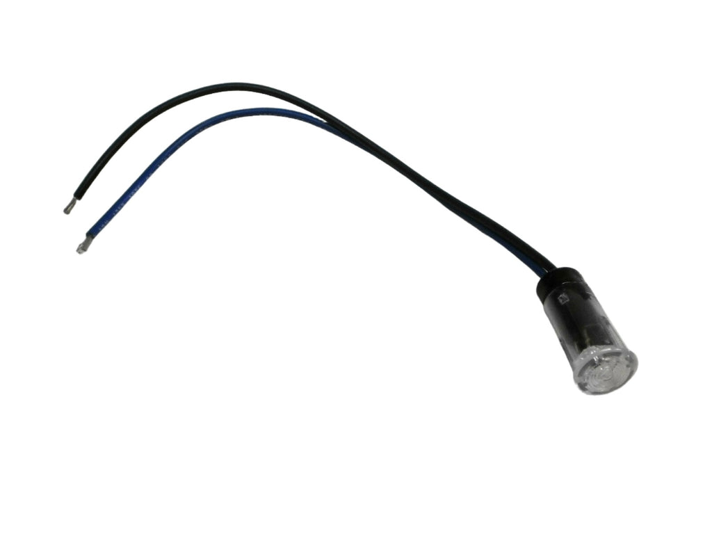 1/2" LED Indicator Trailer RV Camper Truck Bright  Marker Light Clear Blue (010-2500-1)