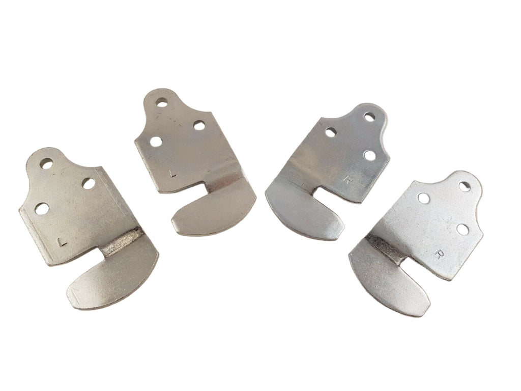 2 x Wood Side Stake Side Board Connector Brackets Trailer Truck Straight Zinc  (B2585BZ)