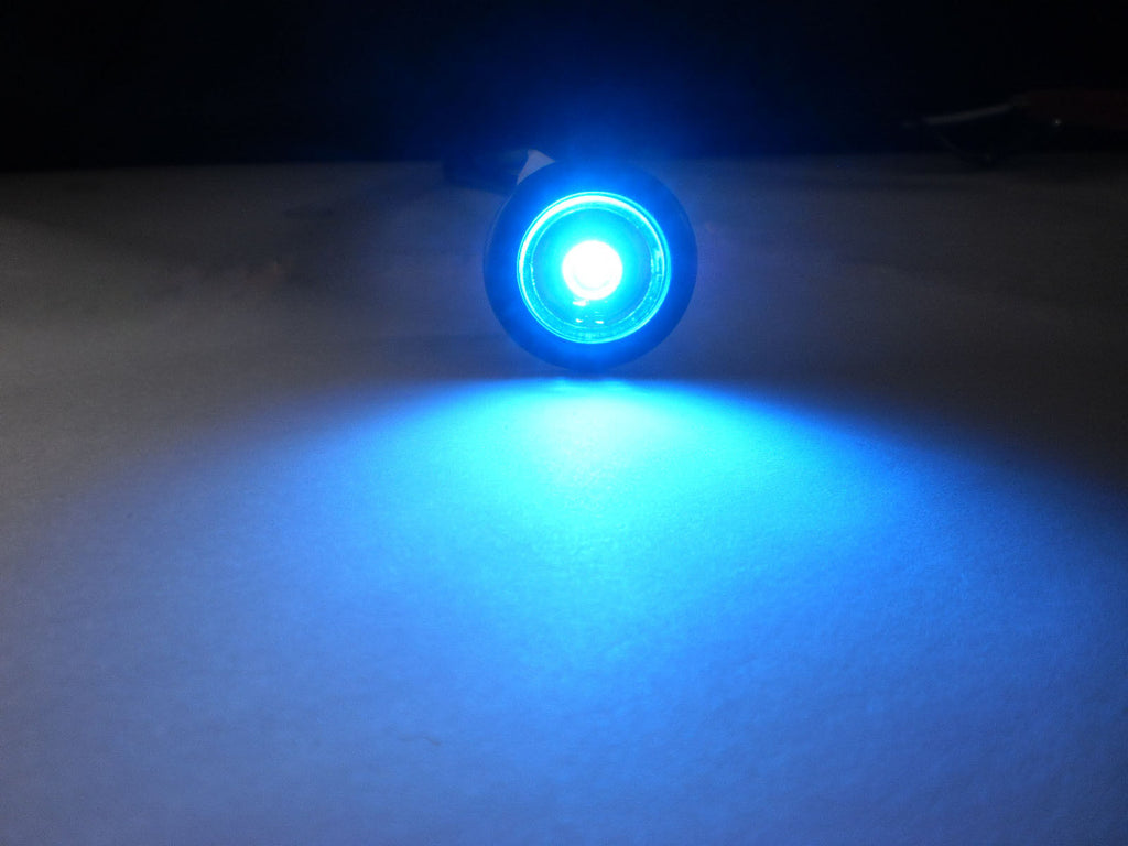 TEN TecNiq 3/4 Mini Blue Clear LED Light Hot Spot Bullet Truck Trailer USA (S33-BC00-1-LOTOF10)
