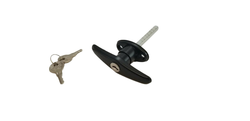 Bauer Rivet Mount Clockwise Locking T Handle 1 3/4" Shaft T-303 Trailer Hatch (HT303B)