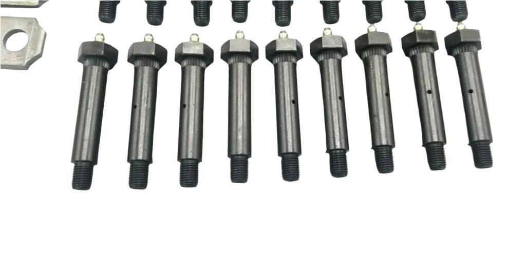 Greaseable Tri Axle Suspension Hanger Rebuild Kit EQ-310 Trailer Spring 3.125" Shackles (SHK-3A-WB-TE-3.125-BB)