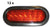 12- 6" LED Light Oval Stop Turn Tail Red Red 7 Diode Grommet Trailer Truck RV (J-67-R-LOTOF12)