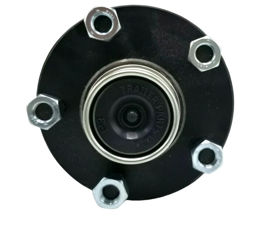Pair - Stub End Replace Idler Axle Kit 5x4.5 Hub 2000# BT16 Spindle (BYOAK-5X45BT16-DNUFB-KITX2)