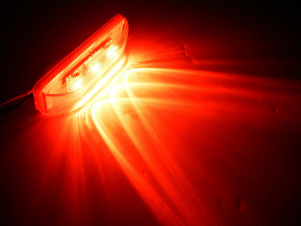 2- 1 x 4 Inch Red LED Clearance Light Kit Trailer Truck (J-5765-RK-LOT2)