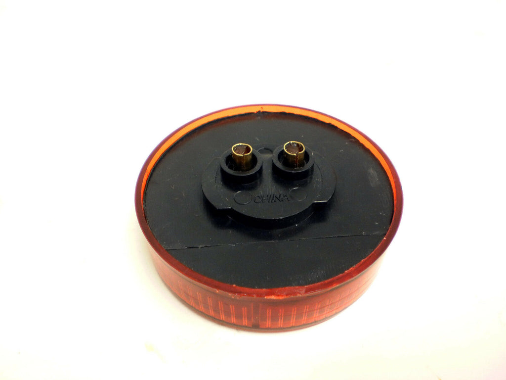 2.5" Red Round Sealed Lamp Clearance Marker Light 4 LED Grommet Mount 2 1/2 (J-25-RK)