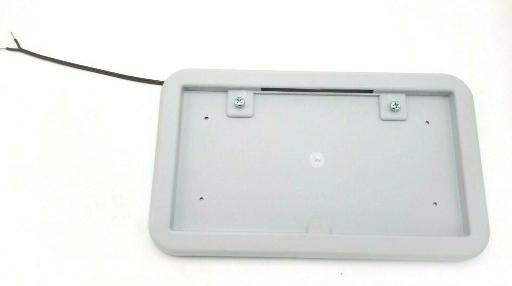 Gray License Plate Holder w/LED Light Trailer Camper RV (Gray) (TS181S-G-KIT)