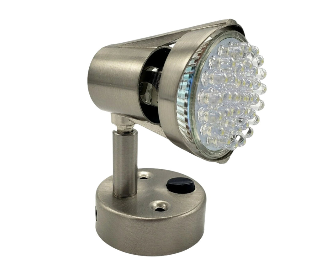 LED Hardwire Reading Light with Satin Chrome Finish RV Camper Desk L26-0068 (L26-0068)