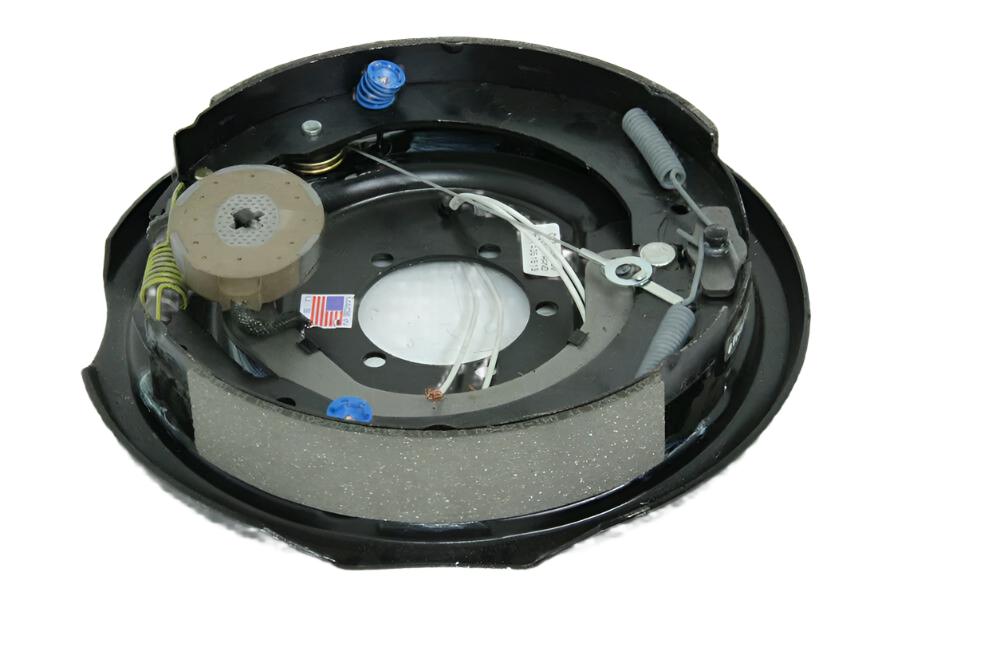 Four - DEXTER Electric Brake Nev-R-Adjust 12" inch Backing Plate (23-458-459-2X)