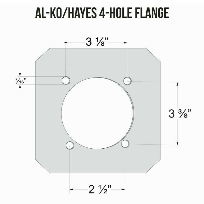 AL-KO Hayes 4 Hole Brake Flange Diagram