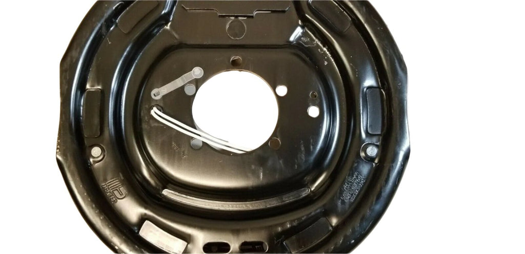 Replace Left Trailer Brake Dexter 8x6.5 Drums 9/16 Nuts 7000# 12" Backing Plate (821913-B-DEX-L)