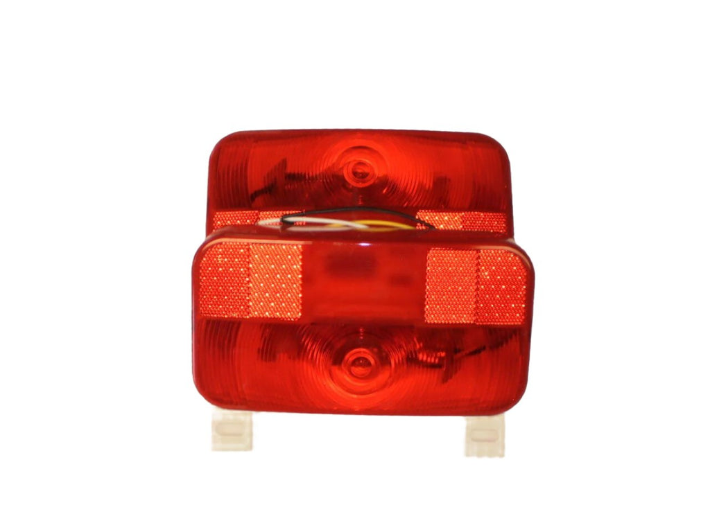 Pair of J-90 Bargman 34-92-003 9x5 Red Stop Tail Turn Lamp Light Trailer Camper (J-90 + J-90-L)