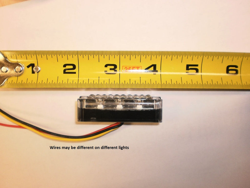 EON Amber SMALL LED Stop Tail Light Motorcycle Snowmobile Black Case (E03-A003-1 + E03-0BV0-1)