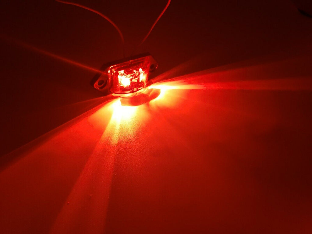 Kaper II 3-3/8" x 1-3/8" Red LED Clearance Marker Trailer Light P2 P3 Rated (L04-0038R)