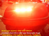 1  -USA TecNiq  Red Clear EON LED Dual Function STT Motorcycle W/vert SS Mount  (E03-D003-1 + E03-0SH0-1)