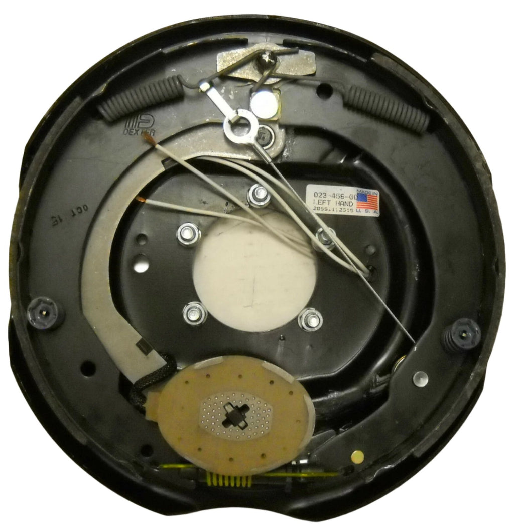 One- 12x2 6x5.5 6000# Drum with 12" Left Side Dexter Nev R Adjust Backing Plate (363200+02345900-KIT)