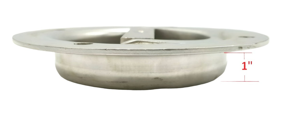 4pk Stainless Steel Swivel Recessed DRing 6000# Max Tie Down Cargo Trailer Deck (RRS6-LOTOF4)