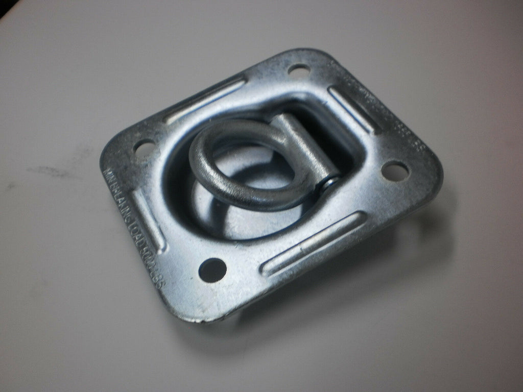 10- 1/2" Thick Recessed 5000# D Ring with Backing Plates & Bolts Car Trailer Pan (RR5K-LOTOF10)