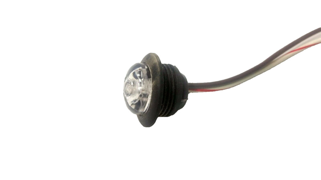 3/4" Red Clear Innovative Grommet Clearance Marker Bullet LED Light Trailer  (219-4500-1)