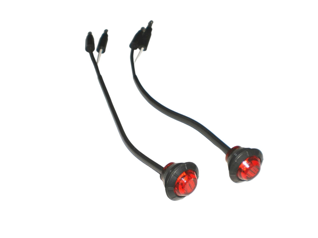 2-Maxxima 3/4 Red LED "Hot Spot" Marker Bullet Light M09300R Motorcycle ATV (M09300R-LOT2)