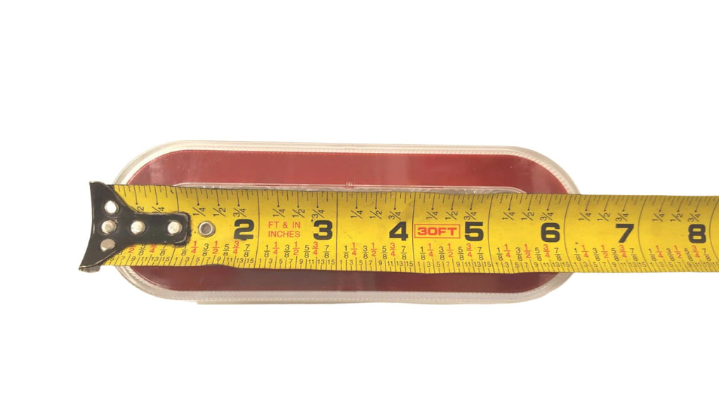 6" Oval Red Clear LED Glow Stop Turn Tail Light Grommet Mount Optronics Glo Halo (STL-111RCB-KIT)